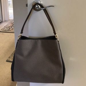NWOT Coach Leather and Tweed Satchel